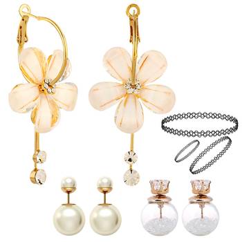 Multicolor pearl earrings 1