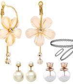 Multicolor pearl earrings