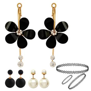 Multicolor pearl earrings 1