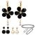 Multicolor pearl earrings