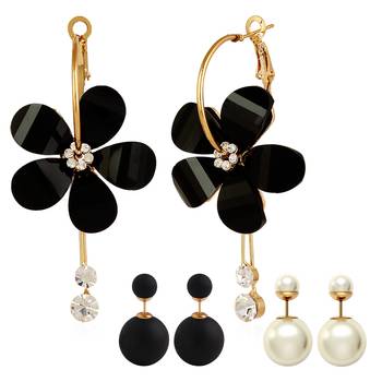 Multicolor pearl earrings 1