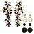 Multicolor pearl earrings