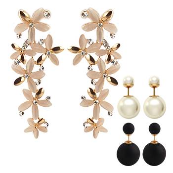 Multicolor pearl earrings 1