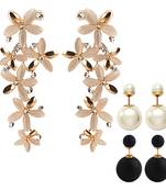 Multicolor pearl earrings