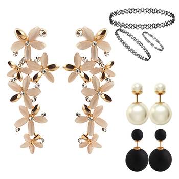 Multicolor pearl earrings 1