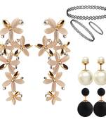 Multicolor pearl earrings