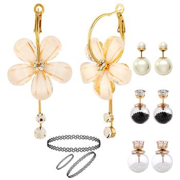Multicolor pearl earrings 1