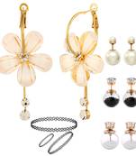 Multicolor pearl earrings