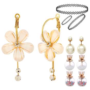 Multicolor pearl earrings 1