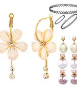 Multicolor pearl earrings