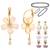 Multicolor pearl earrings