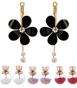 Multicolor pearl earrings