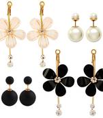 Multicolor pearl earrings