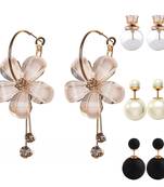 Multicolor pearl earrings