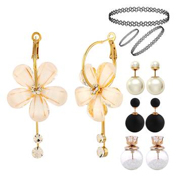 Multicolor pearl earrings 1