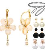 Multicolor pearl earrings