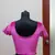 Fuchisia Velvet Stretchable Ready To Wear Saree Blouse. A Muhenera Collection