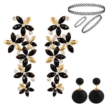 Multicolor pearl earrings 1