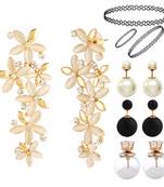 Multicolor pearl earrings