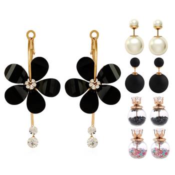Multicolor pearl earrings 1