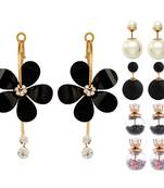Multicolor pearl earrings