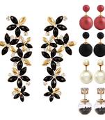 Multicolor pearl earrings