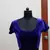 Royal Blue Velvet Stretchable Ready To Wear Saree Blouse Xl. A9 Royal Blue  Muhenera Collection