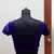 Royal Blue Velvet Stretchable Ready To Wear Saree Blouse Xl. A9 Royal Blue  Muhenera Collection