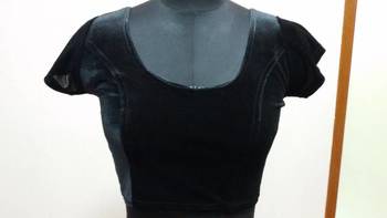 Black Velvet Stretchable Ready To Wear Saree Blouse.  L. A Muhenera Collection 1