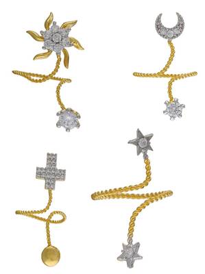 Gold Cubic Zirconia Rings 1