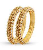 Ethnic Gold Plated Stone Traditional Bangle