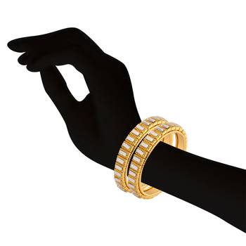 Indian Kundan Gold Plated Ethnic Bangle 2
