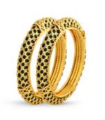 Polki Gold Finishing Exclusive Bangle