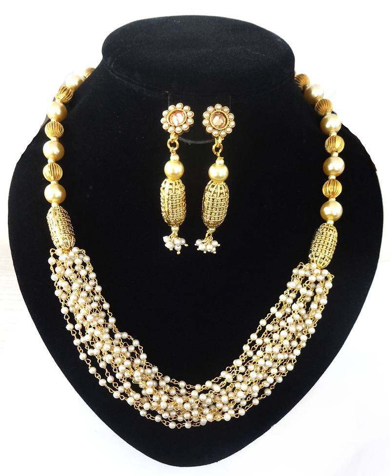 Gold plated long necklace SB Fashions 1661833