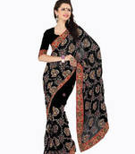 Majestic Black Party Wear Saree
