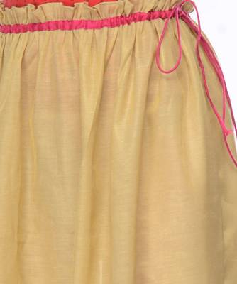 Women's Designer Golden Gathered Skirt 4