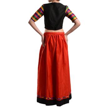 Women's Designer Crop Top With Gathered Skirt 2