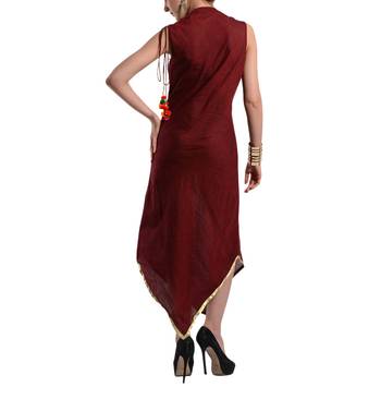 Women's Designer Bias Cut Dress In Mangalgiri 2