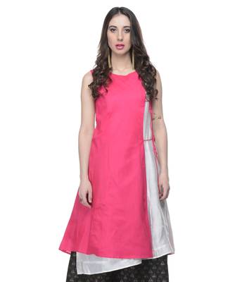 Women's Designer Pink & White Tunic 1