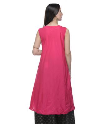 Women's Designer Pink & White Tunic 2
