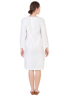 Women's Designer White Dress As An Angrakha Variant 2