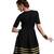 Women's Designer Black Dress With Golden Details