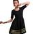 Women's Designer Black Dress With Golden Details