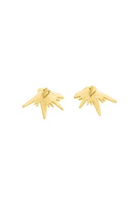 The zig-zag gold ear rings 1