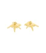 The zig-zag gold ear rings