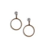 Crystal with round danglers-dropss