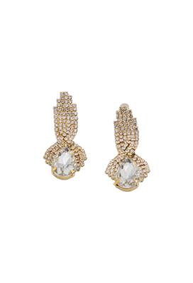 The off white stoned earrings 1