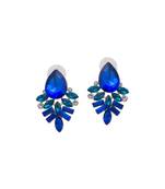 Blue Drop Crystal Earrings