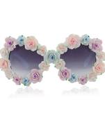 Beach look full floral frame with ombre glasses