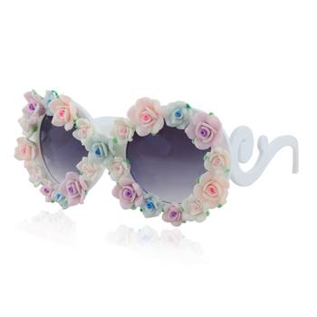 Beach look full floral frame with ombre glasses 2